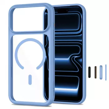 TECH-PROTECT MAGONE MagSafe Διαφανής Θήκη με Συσκευασία 2 τεμ. Γυαλί προστασίας οθόνης για iPhone 17 Pro Max / 18 Pro Max – Γαλάζιο