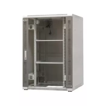 EmiterNet Top 24U Ελεύθερο ερμάριο δικτύου, 800x800x1180 mm, Γυάλινη πόρτα μπροστά, Μαύρο EM/SH05D-8824