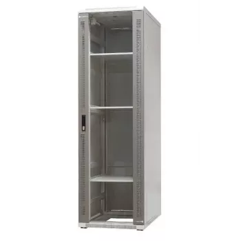 EMITER EmiterNet Top 42U Ελεύθερο ερμάριο δικτύου, 600x1000x1980 mm, Γυάλινη μπροστινή πόρτα, Μαύρο EM/SH05D-6042