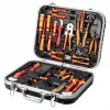 NEO TOOLS 25 τεμ. Σετ εργαλειοθήκης ηλεκτρολόγου, VDE μονωμένα χειροκίνητα εργαλεία με δοκιμαστή τάσης, απογυμνωτή καλωδίων, πένσες, κατσαβίδια και αξεσουάρ σε ανθεκτική πλαστική βαλίτσα
