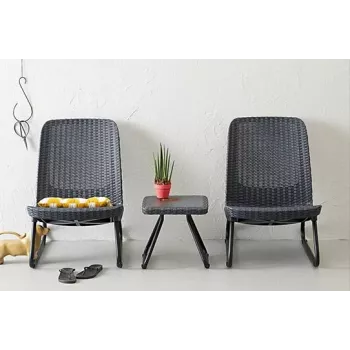 KETER σετ επίπλων κήπου Rio Patio Set γκρι