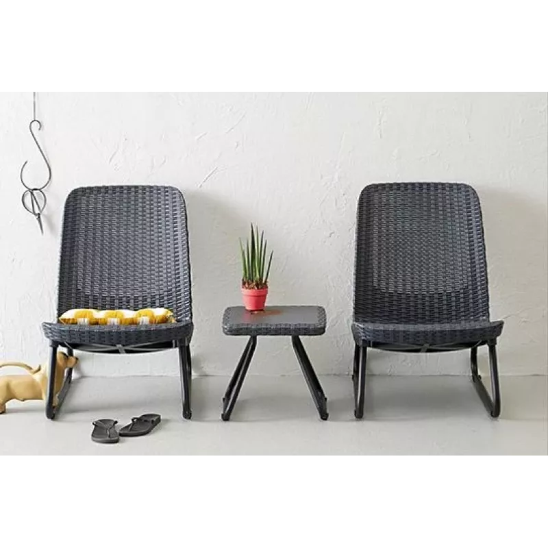 KETER σετ επίπλων κήπου Rio Patio Set γκρι