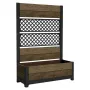 KETER Γλάστρα Deco Tulip 110L 2-Rhombus Walnuss Mesh