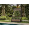 KETER Γλάστρα Deco Tulip 110L 2-Rhombus Walnuss Mesh