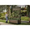 KETER Γλάστρα Deco Tulip 110L 2-Rhombus Walnuss Mesh