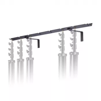 Manfrotto 027 Επιτοίχια βάση για 8 τρίποδα, αλουμίνιο, μαύρο