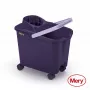 MERY Κουβάς 14L με ροδάκια μωβ