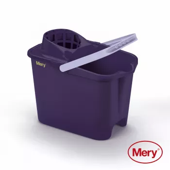 MERY Κουβάς 14L με στύψιμο μωβ