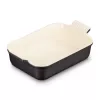Le Creuset Rectangular Heritage Stoneware 26x19cm / 2,4L μαύρο