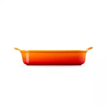 LE CREUSET Ορθογώνιο ταψί Heritage κεραμικό 32x24cm / 4L πορτοκαλί