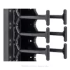 TRITON RAB-VP-H10-X1 κατακόρυφο πάνελ διαχείρισης καλωδίων 10U, χτένι διπλής σειράς, μαύρο