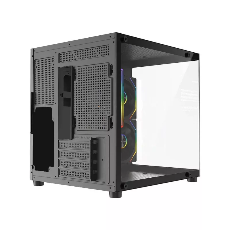 Rampage LUMID κουτί PC M-ATX 3x ανεμιστήρες ARGB μαύρο