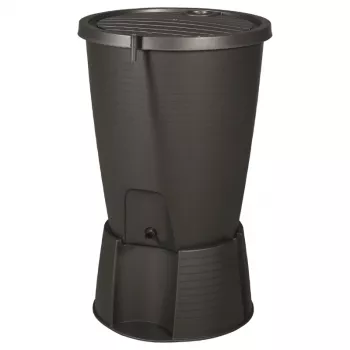KETER βαρέλι βρόχινου νερού Indigo + βάση 200L γκρι