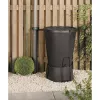 KETER βαρέλι βρόχινου νερού Indigo + βάση 200L γκρι