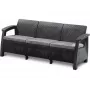 KETER Corfu Love Seat Max Τριθέσιος Καναπές Κήπου γκρι