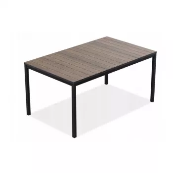 KETER Τραπέζι Κήπου Deco Porto Nova 160 Καρυδί/Μαύρο