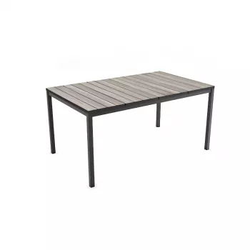 KETER Τραπέζι Κήπου Deco Porto Nova 160 γκρι/μαύρο
