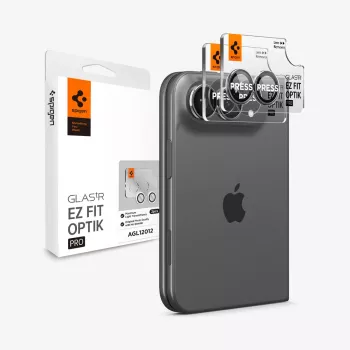 Spigen Glas.Tr Camera EZ FIT Optik Pro Προστασία Φακών για Apple iPhone Fold, λευκό, 2 τεμ.