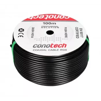 CONOTECH NS-557 ομοαξονικό καλώδιο NS113TRI HQ PE γεμισμένο με gel μαύρο 100m