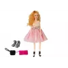 LEAN TOYS κούκλα μόδας, ξανθιά 28 cm, τσάντα, ψηλοτάκουνα