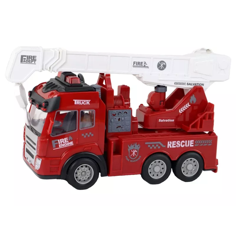 LEAN TOYS πυροσβεστικό με γερανό τηλεχειριζόμενο μοντέλο