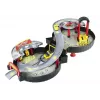 LEAN TOYS πολυώροφο πάρκινγκ αυτοκινήτων γκαράζ βαλίτσα Circle διώροφο