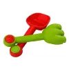 LEAN TOYS Σετ κουβά άμμου με ντους, φτυάρι, τσουγκράνα, φόρμες, δεινόσαυρο