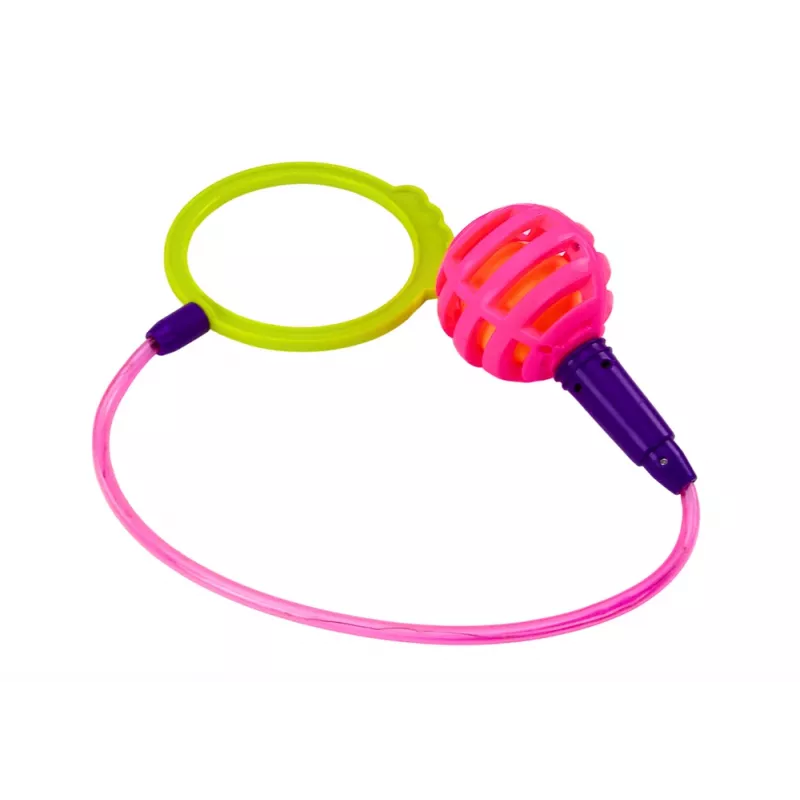 LEAN TOYS Skipper Hula Hop σχοινάκι, ροζ, LED