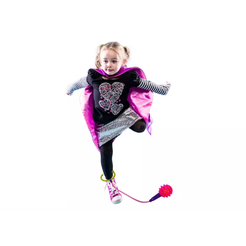 LEAN TOYS Skipper Hula Hop σχοινάκι, ροζ, LED
