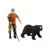 LEAN TOYS Offroad όχημα κυνηγιού Hunter Bear με φως και ήχο μπεζ