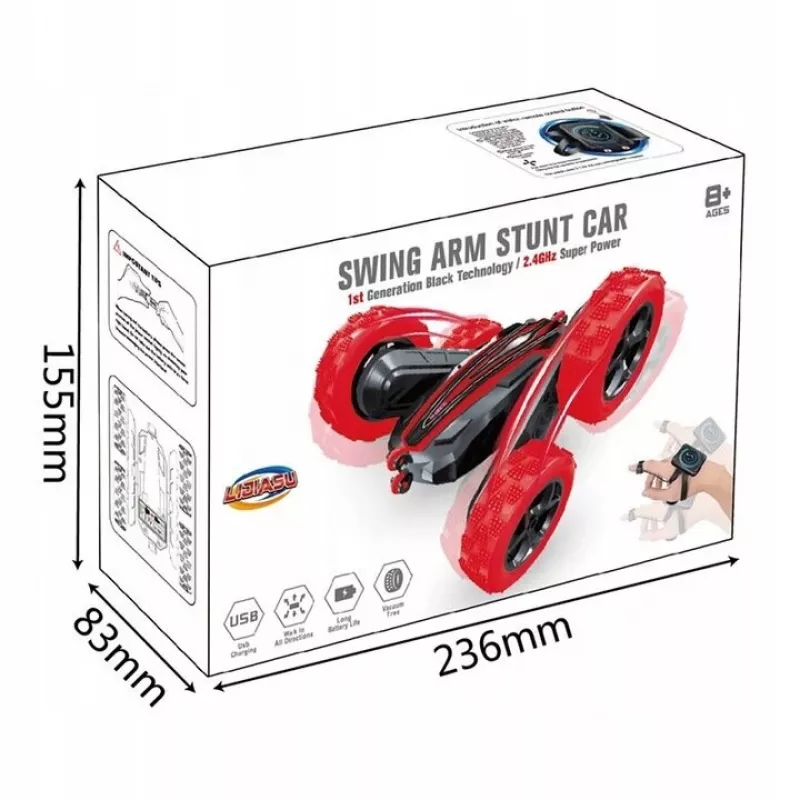 LEAN TOYS Twister Stunt Car χειρονομιακός τηλεχειρισμός μπλε