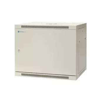 EMITER EM/AP6409-B 19 ίντσες 9U Ερμάριο δικτύου τοίχου, 600x450x500 mm, κλειδωτή πόρτα χάλυβα, μαύρο