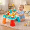 LEAN TOYS Τραπέζι μάθησης Διαδραστικό μουσικό πάνελ πιάνο 2 σε 1 τιρκουάζ