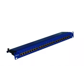 EMITERNET Panel 19, 24xRJ45 STP cat.6 (1U) με διαχείριση καλωδίων, μπλε DCN/PPFA674EKS248C6