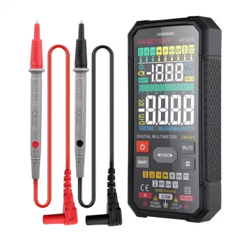 Habotest HT127B Ψηφιακό πολύμετρο γενικής χρήσης True RMS 6000 Counts Auto-Ranging με NCV και θερμοκρασία