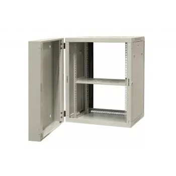 EMITER EM/AH6515 Ερμάριο δικτύου τοίχου 15U 600x550x770 mm, πόρτα από σκληρυμένο γυαλί, μαύρο