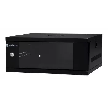 EMITER EM/SH02B5404-08 Ερμάριο δικτύου τοίχου 19 ιντσών 4U 550x450x230 mm πόρτα γυαλιού
