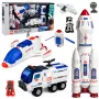 LEAN TOYS Μεγάλο σετ διαστήματος Σταθμός Πύραυλος Shuttle Όχημα εξερεύνησης Αστροναύτες