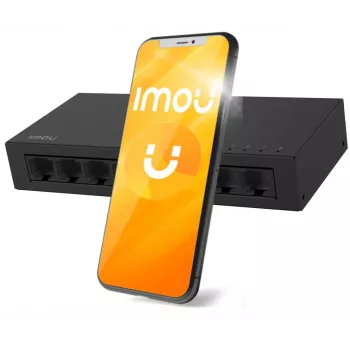 IMOU SF108 8-Port Fast Ethernet μη διαχειριζόμενο switch desktop, μεταλλικό κουτί, 10/100 Mbps, Plug and Play