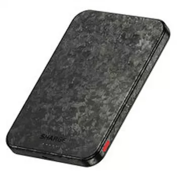 SHARGE CarbonMag 5K Powerbank, 15W Qi, 20W USB-C - 5.000mAh, μαύρο