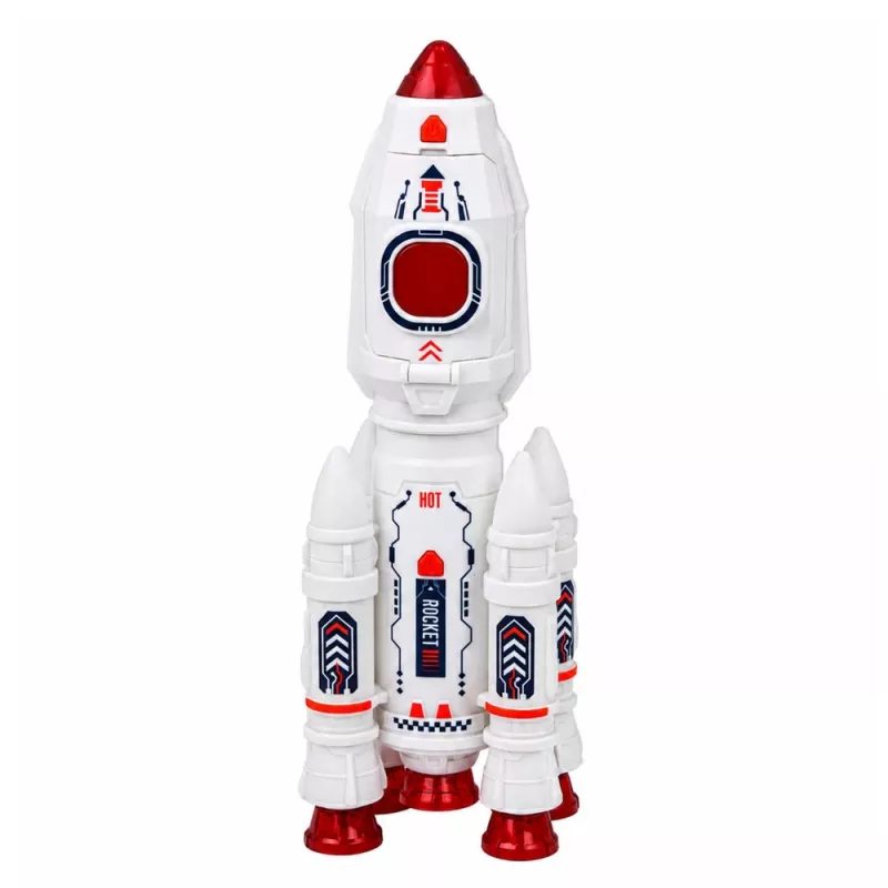 LEAN TOYS Σετ Διαστήματος Πύραυλοι Shuttle Αστροναύτες Μονάδα Φώτα Ήχοι