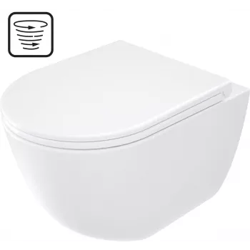 DEANTE Λεκάνη WC με Κάθισμα, χωρίς Πλαίσιο - Στροβιλοέκπλυση