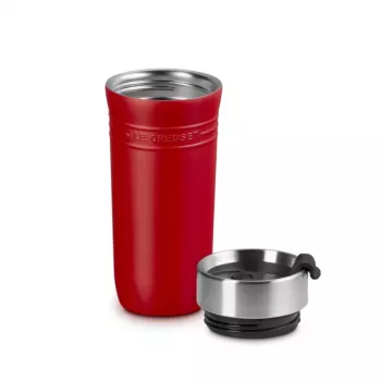 Θερμός ποτήρι LE CREUSET ON THE GO 350 ml κόκκινο