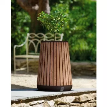 Γλάστρα KETER Deco Conic ψηλή βενετσιάνικη καφέ