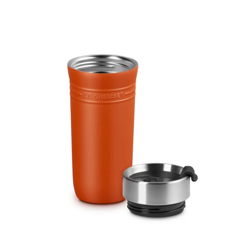 Θερμός ποτήρι LE CREUSET ON THE GO 350 ml πορτοκαλί