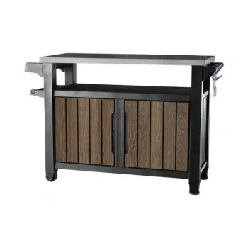 KETER Τραπέζι ψησταριάς Deco Unity XL 207L τόνος καρυδιάς