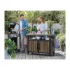 KETER Τραπέζι ψησταριάς Deco Unity XL 207L τόνος καρυδιάς