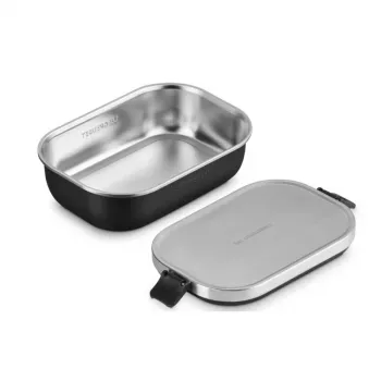 LE CREUSET Τάπερ φαγητού ON THE GO 900ml μαύρο ματ