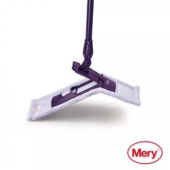 MERY Σφουγγαρίστρα μικροΐνας 45 cm με μεταλλικό κοντάρι 140 cm