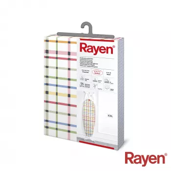 RAYEN Κάλυμμα σιδερώστρας υφασμάτινο Medium XXL Easyclip 150x55cm